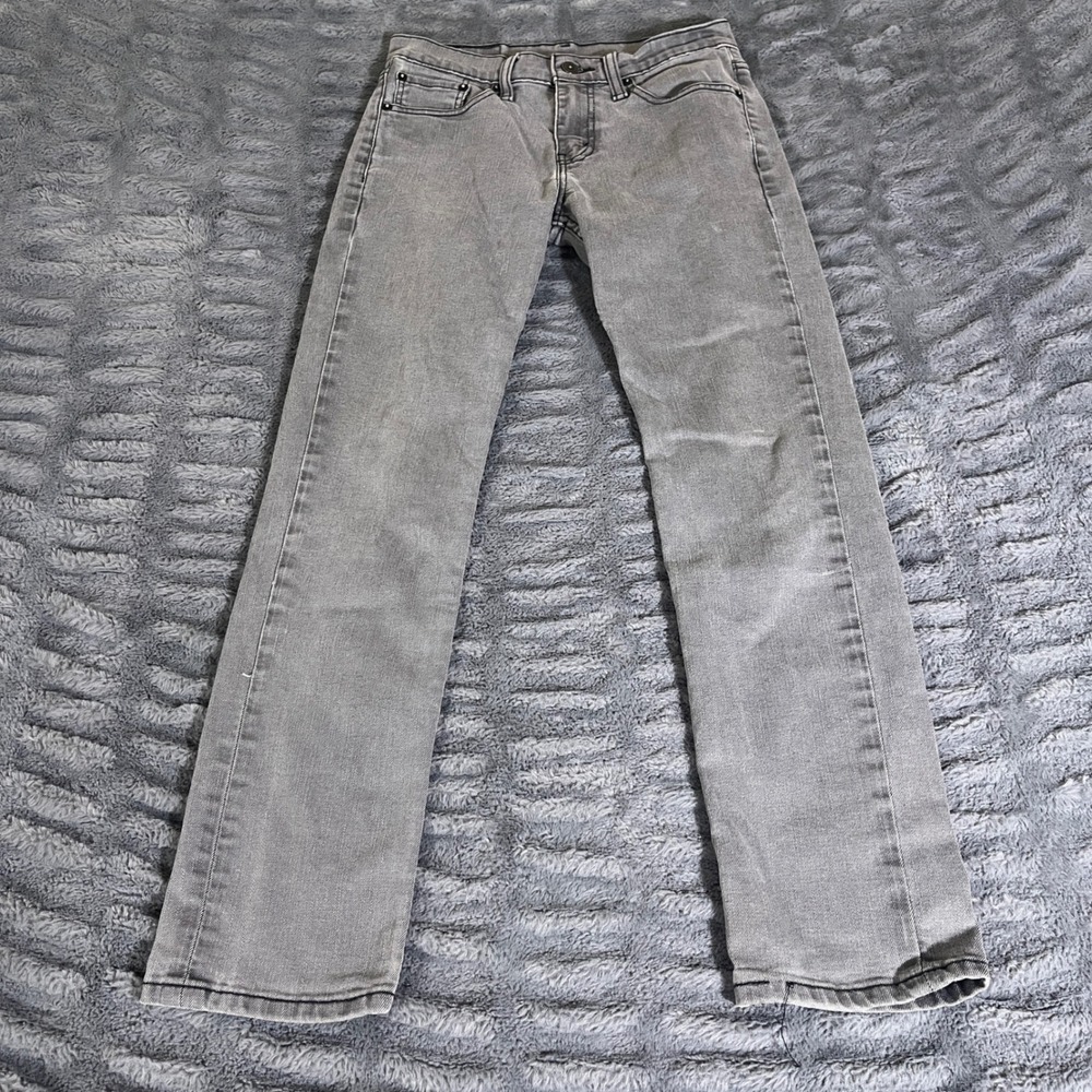Levis 511 Slim Fit Gray Faded Denim‎ Jeans Mens 29x28 S40178 AD